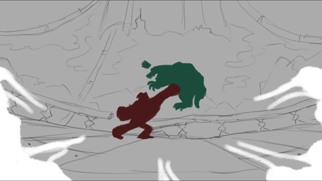 Donkey Kong Vs King K. Rool - Donkey Kong Country Fight Animatic
