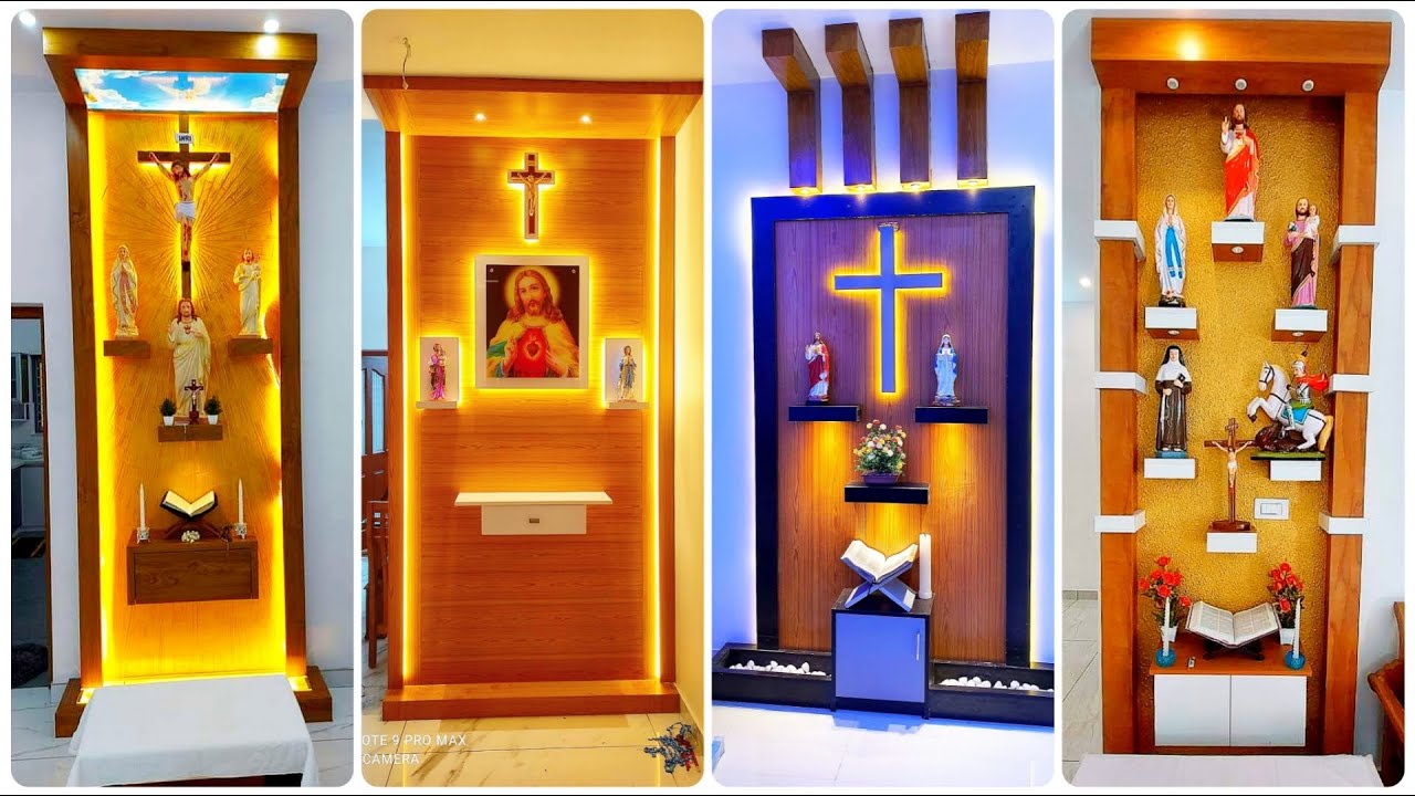 Top 150+ Christian Prayer Unit designs | Roopakoodu designs | Altar design