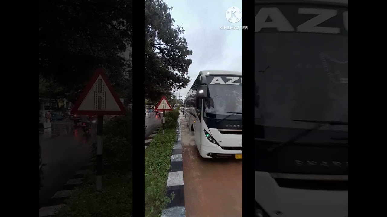 Azul Travels moving In Pondy Flood