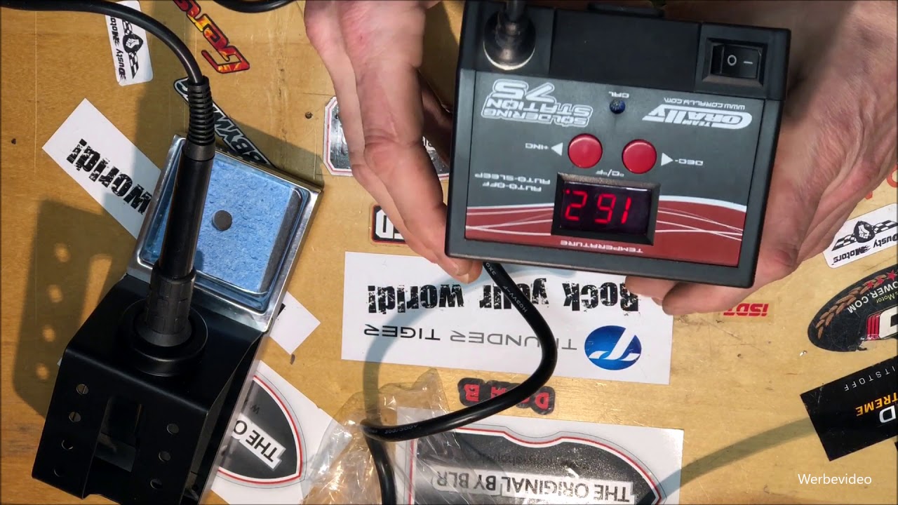 Team Corally Lötstation 75W/ Unboxing/ Löttest/ Spielzeugkiste-apen.de/  [FULL HD]