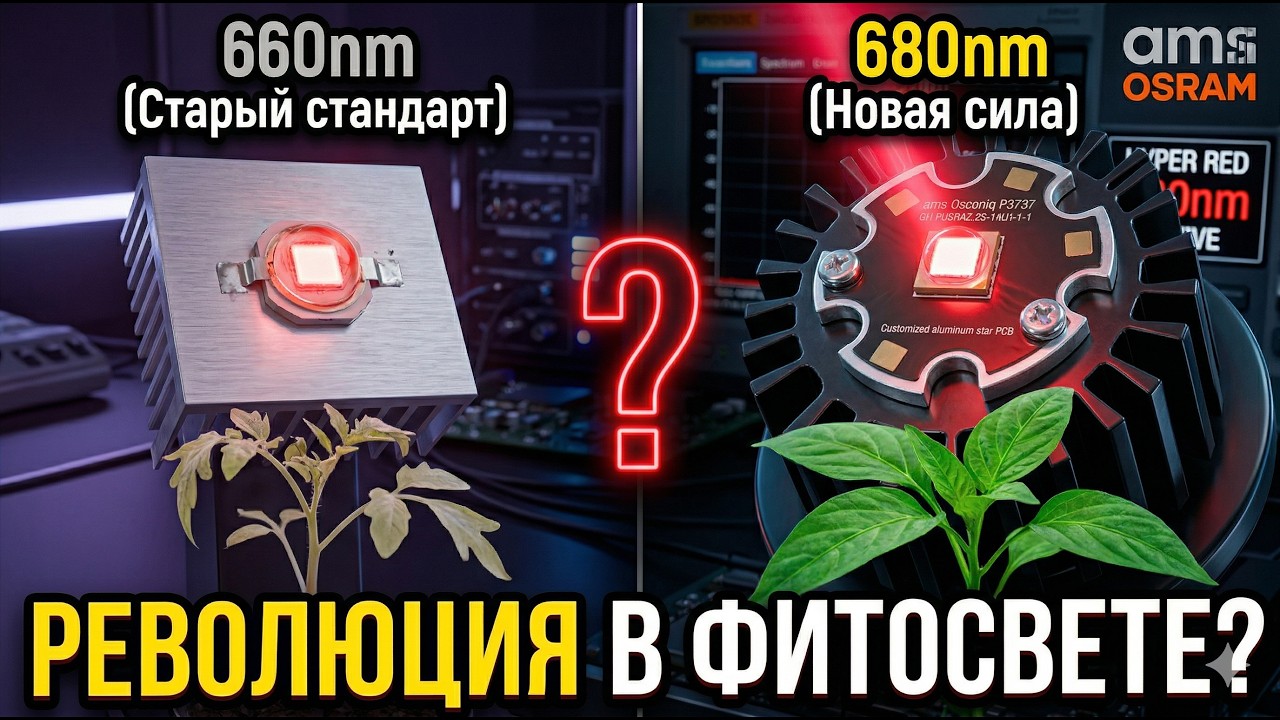 Обзор Osram Osconiq P3737 680nm GH PUSRA2.25-T4U1-1-1. Новый тип светодиодов для растений