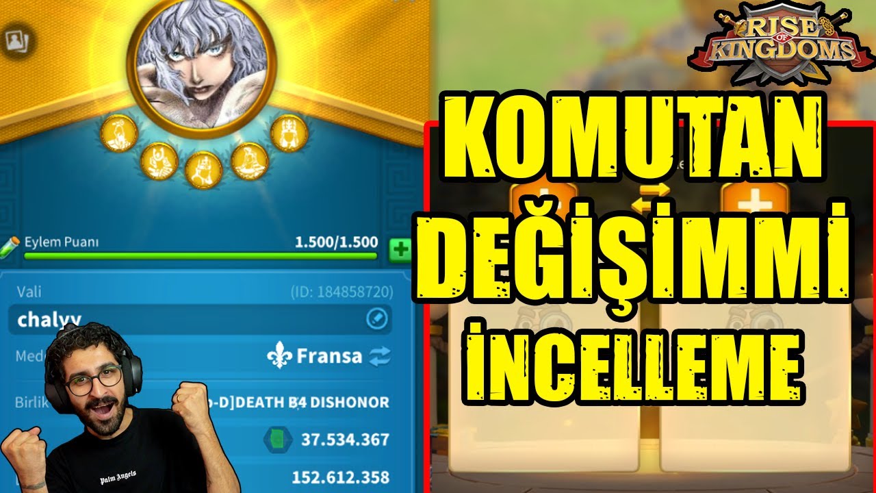Yeni oyuncu hesap inceleme ? komutan değişimi dikkat etmenız gerekenler ! - Rise of Kingdoms