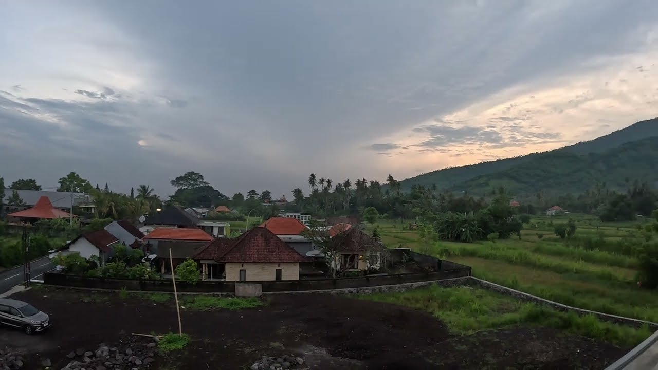 Mount Agung from Sari Lumbung Amed Bali
