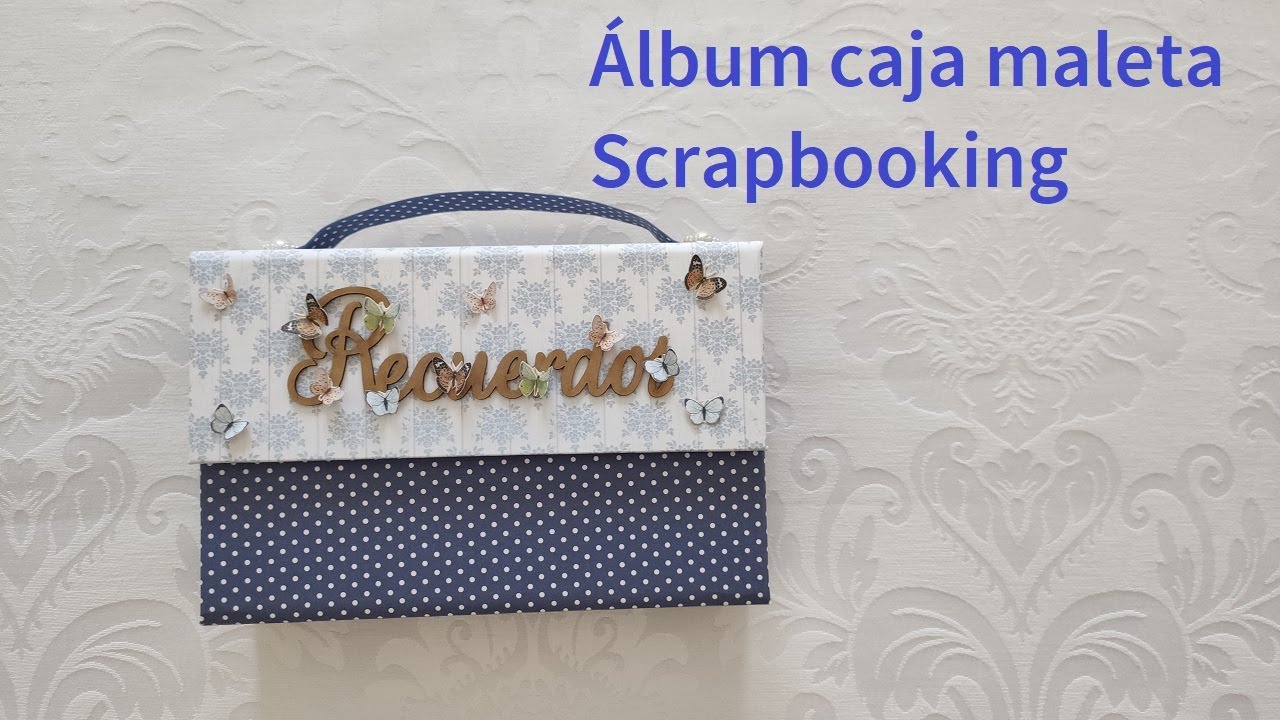 Álbum Caja Maleta Scrapbooking Vintage
