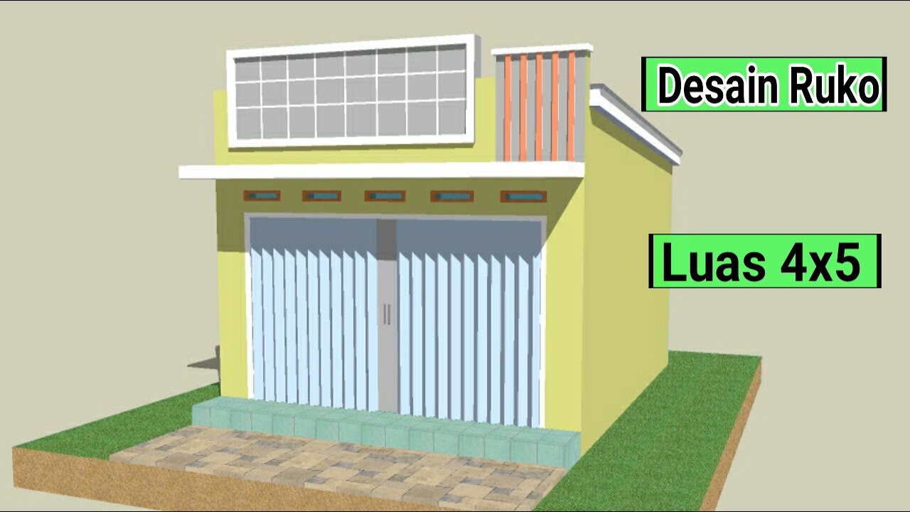 Desain Ruko Kecil Minimalis│ Ruko Ukuran 4x5