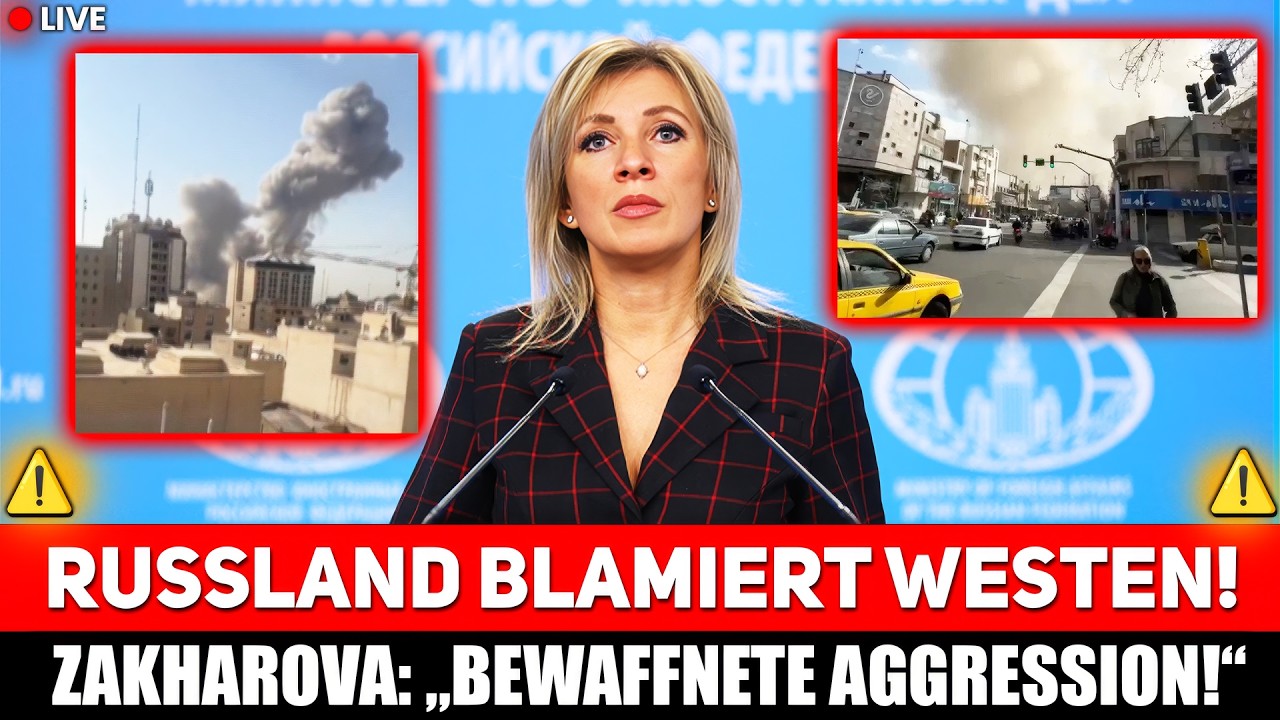 🚨 RUSSLAND schlägt ZURÜCK – ZAKHAROVA nennt US-ISRAEL-AKTION „UNPROVOZIERTE AGGRESSION“!