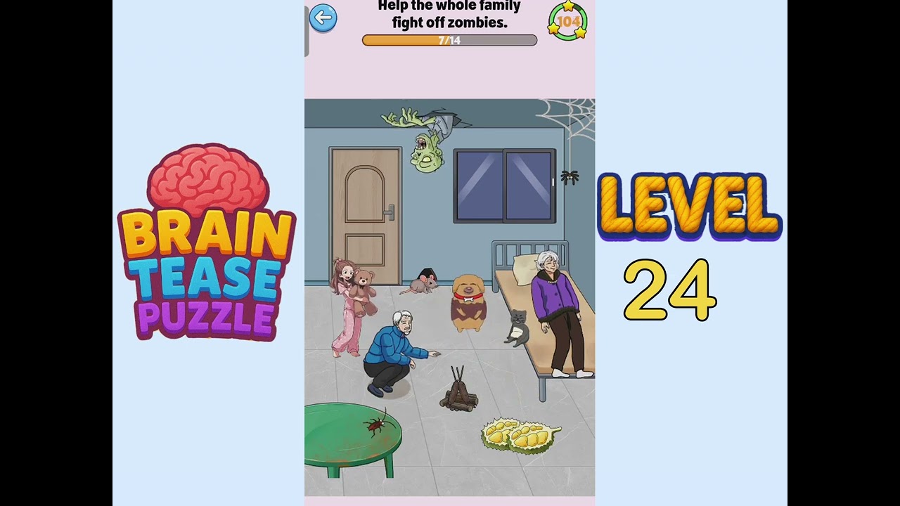 Brain tease puzzle level 24 Walkthrough Solution