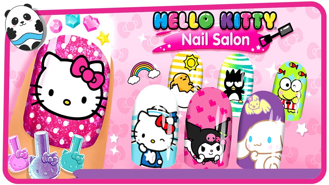 Hello Kitty Nail Salon - Magical Manicure Makeover Part 2 - Fun Games for Kids