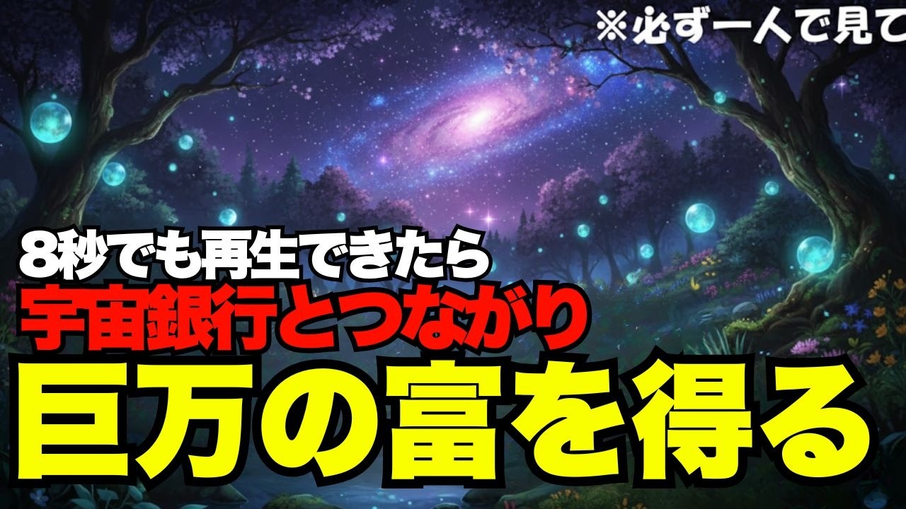 【03月19日21時59分まで限定】※本当に起こりますので試しに聴いてみて下さい※奇跡が次々と起こりますので見るか見ないかで人生が変わります！