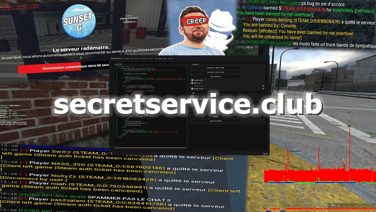 Causing Chaos on Garry's Mod with secretservice.club