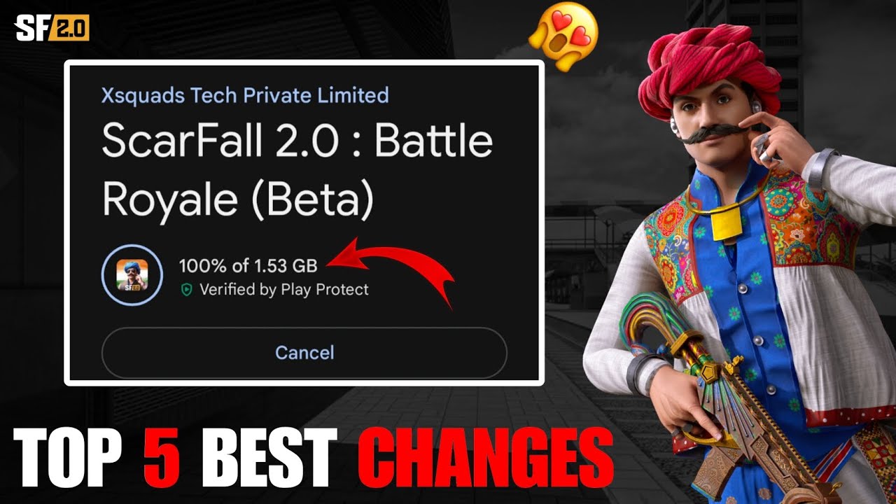 ScarFall 2.0 New Update v1.4.5 🔥 3D Audio Improved + New Outfits & Backpack Upgrade