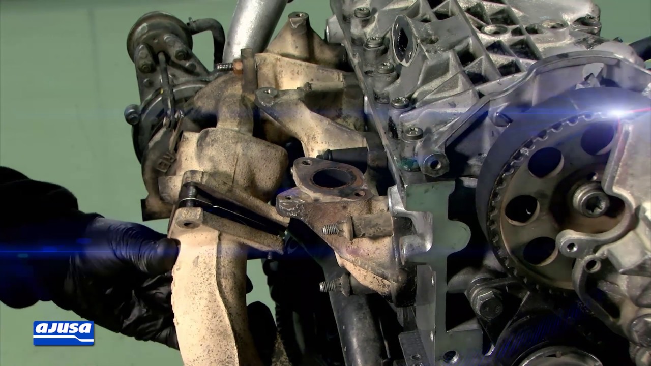 RENAULT ESPACE Turbo fitting kit assembly – Montaje del juego de juntas de turbo Ajusa