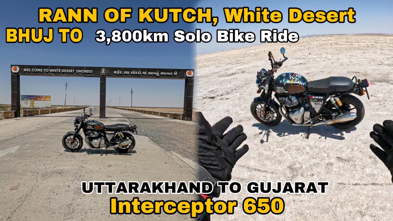 BHUJ TO RANN OFF KUTCH | On my Royal Enfield Interceptor650 Total Km 3,800