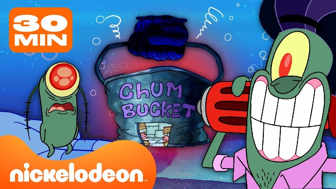 Губка Боб | 30 минут внутри Ведра с отбросами 🐠 | Nickelodeon Cyrillic