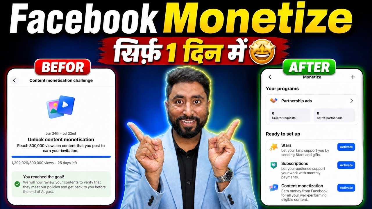 How To Unlock Facebook Content Monetisation | Facebook Monetize Kaise Kare | Facebook Monetisation 
