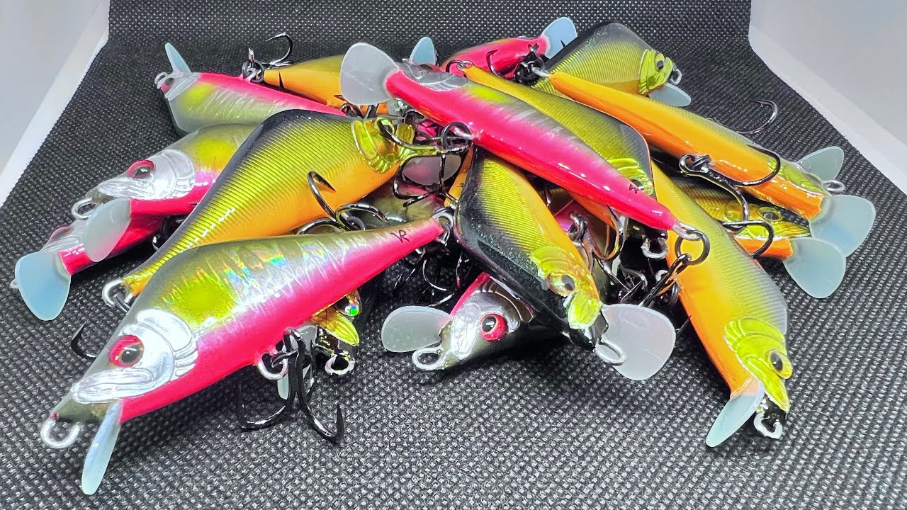 Handmade Japanese trout twitching wobblers +trout fishing. Твичинговые воблера на форель +рыбалка