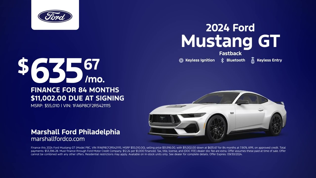 Ford Mustang 09/30/2024 4368201