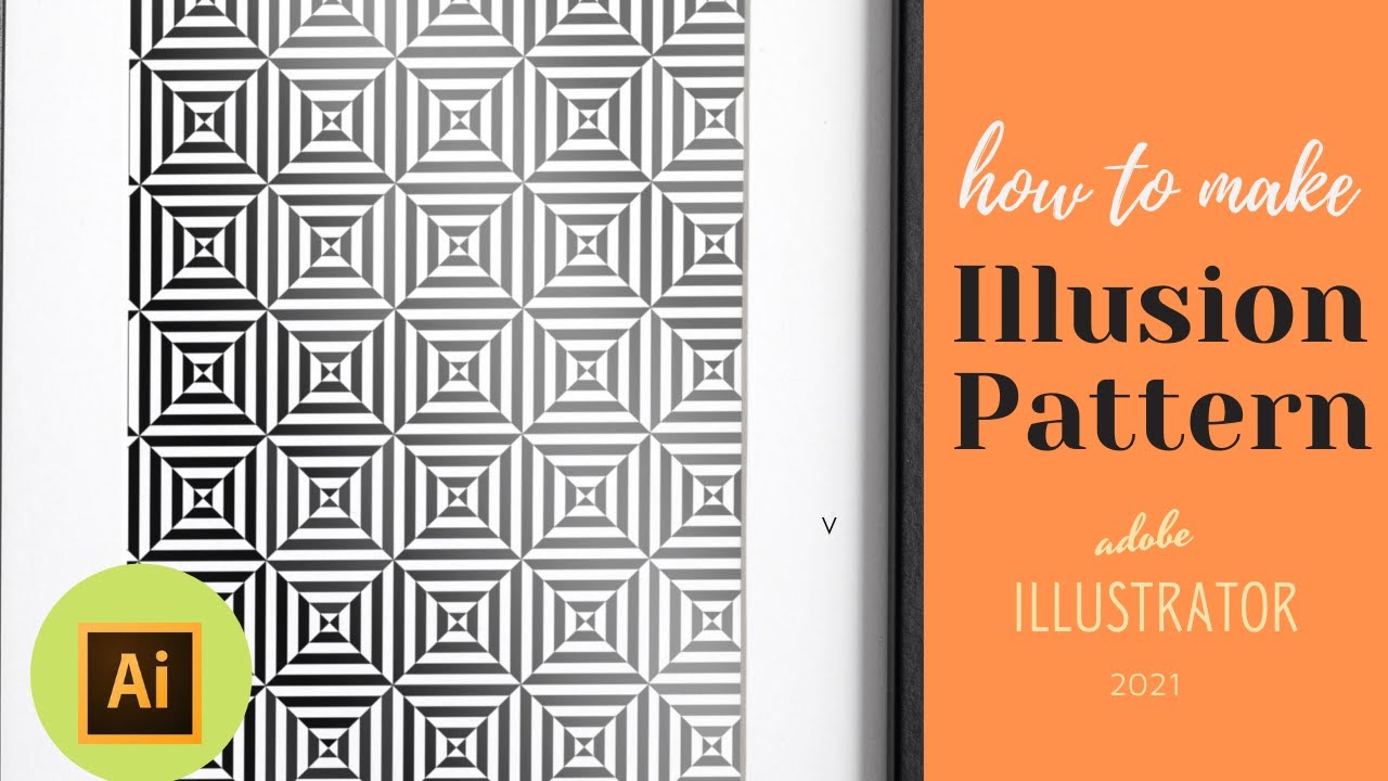 How to make illusion pattern in illustrator?