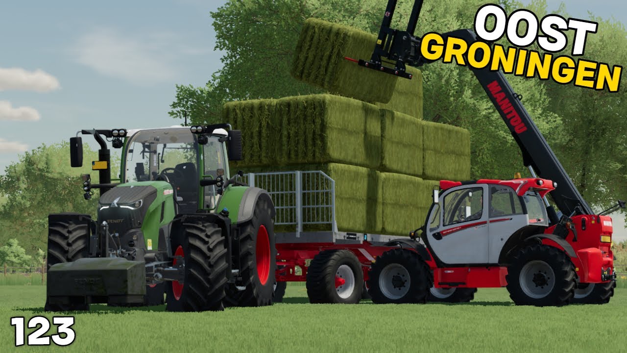 Grote Balen Hooi Persen & Opladen | Oost-Groningen #123 | FS22