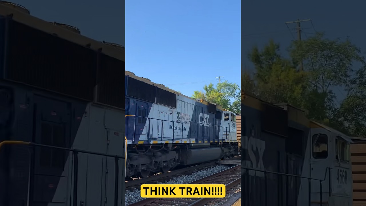 CSX 4568 &ldquo;Operation Lifesaver&rdquo; unit #csx #csxrailroad #railway #railroad #railfanning #shorts