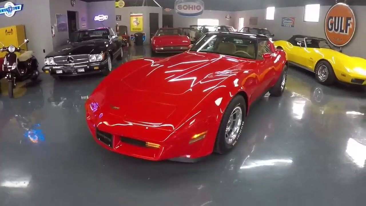 1981 Corvette - Red/Camel, 69,895 Miles, #'s Match - Seven Hills Motorcars