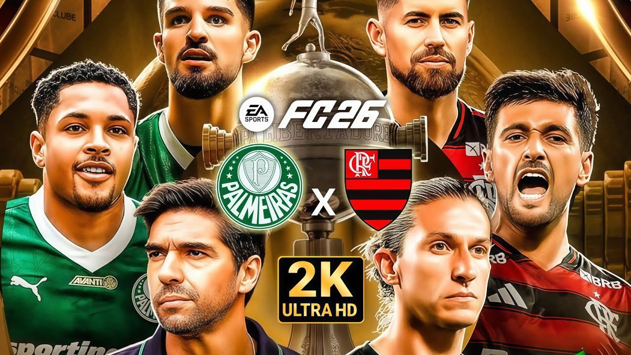 FC 26 - FLAMENGO X PALMEIRAS | FINAL CONMEBOL LIBERTADORES 2025 | Simulação [2K ULTRA HD 60FPS]