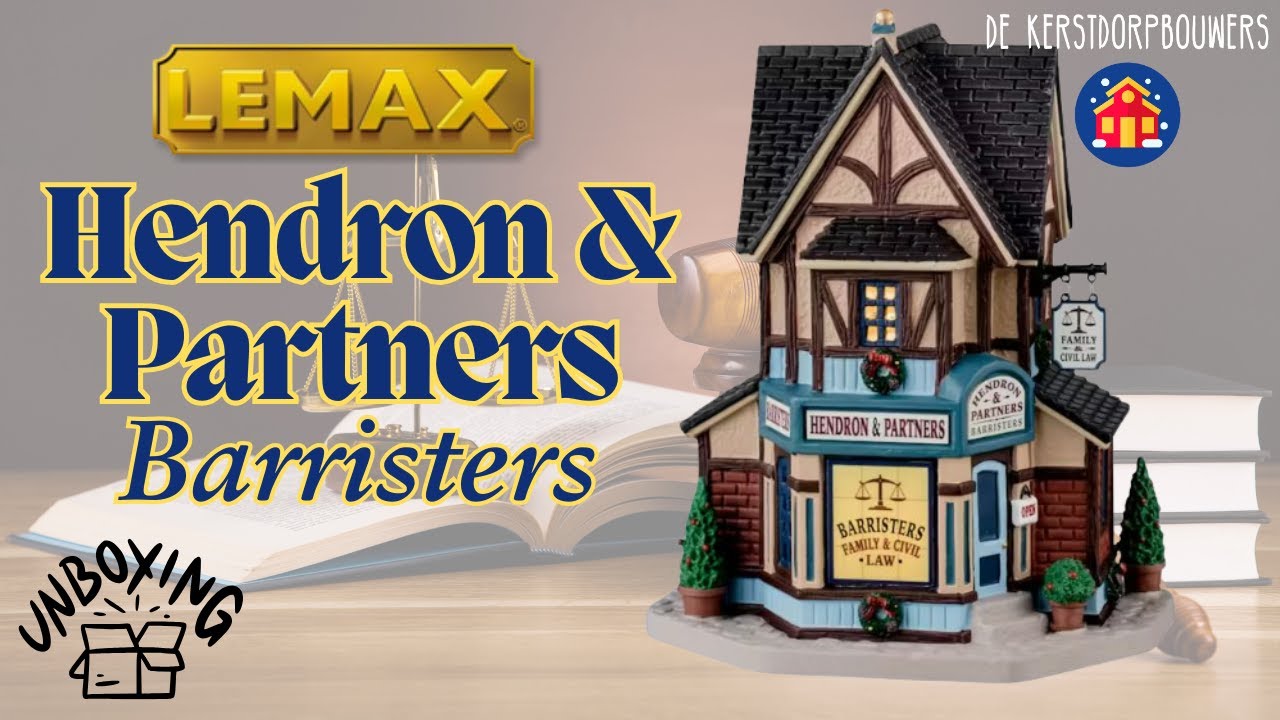 Unboxing Lemax Hendron & Partners Barristers 2024 | Caddington Village | De Kerstdorpbouwers