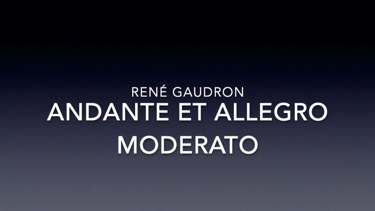 Andante et Allegro moderato - Trumpet Play-Along