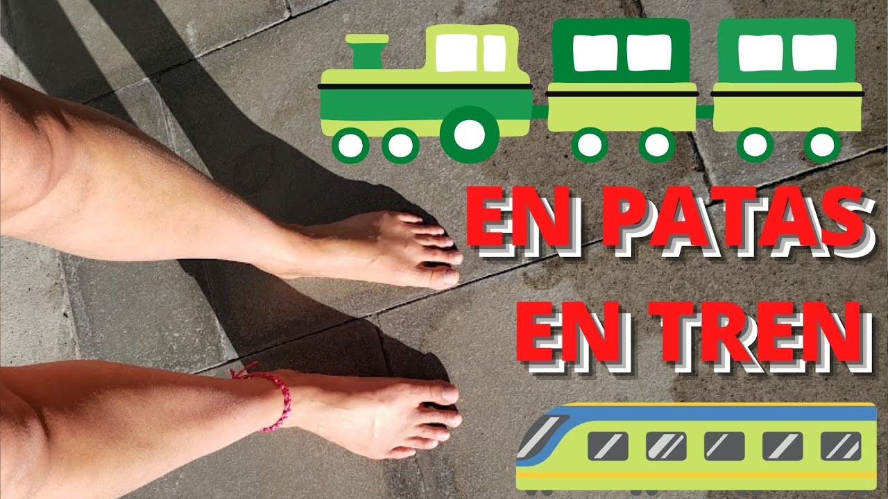¿se puede ir DESCALZA en el TREN? 👣🚆❌ descalzo en la calle |  Renfe sin calzado | no shoe no problem