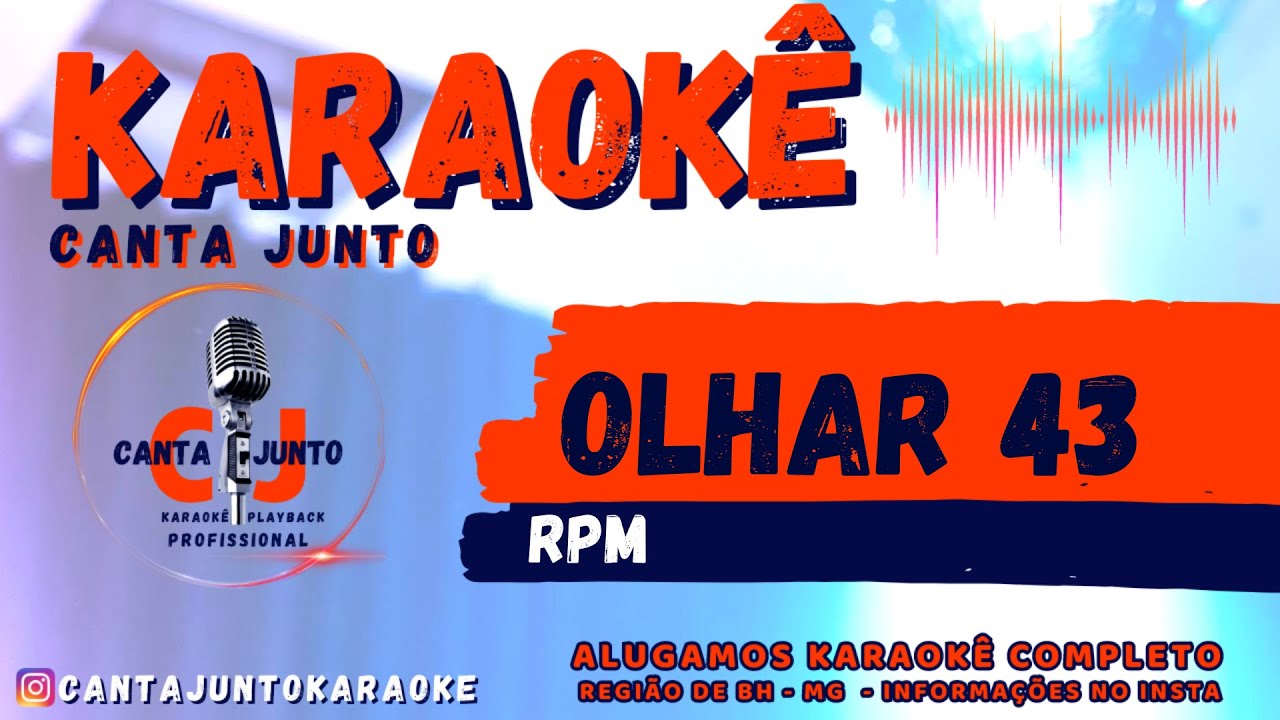 Olhar 43 RPM Karaoke @cantajuntokaraoke
