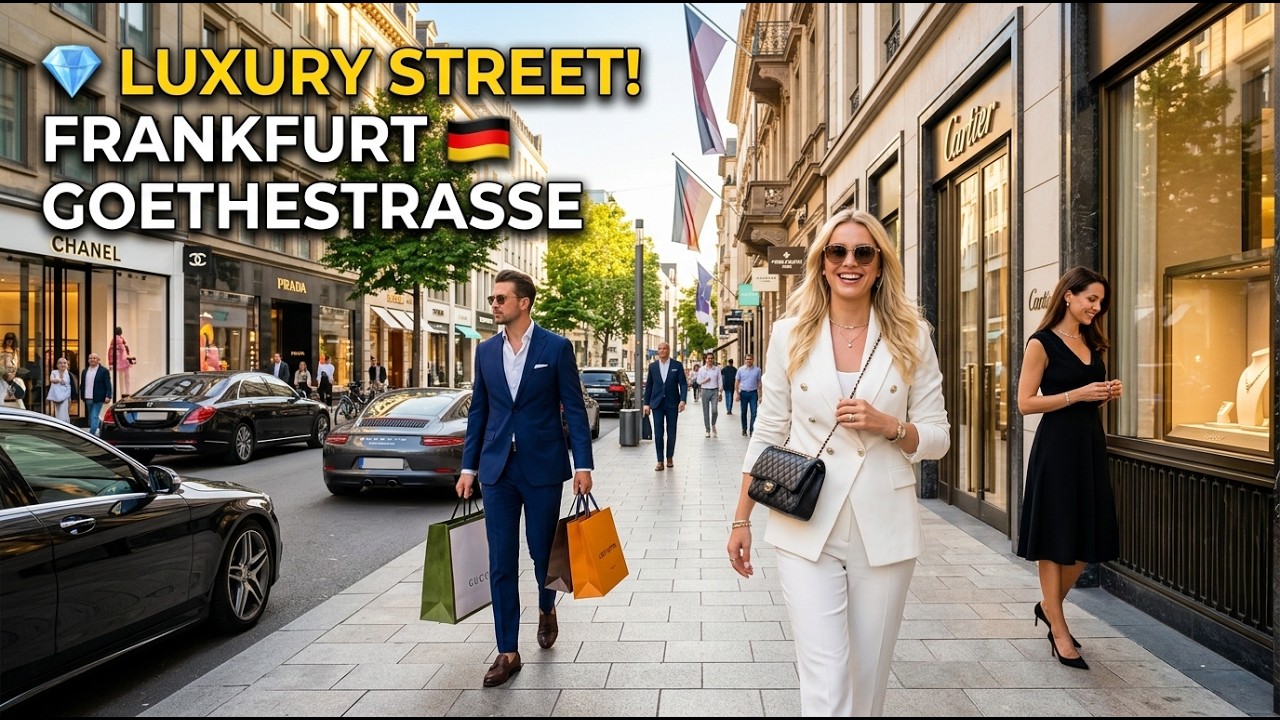 Germany’s Most Expensive Shopping Street 💎 Goethestraße Frankfurt Luxury Walk in 4K