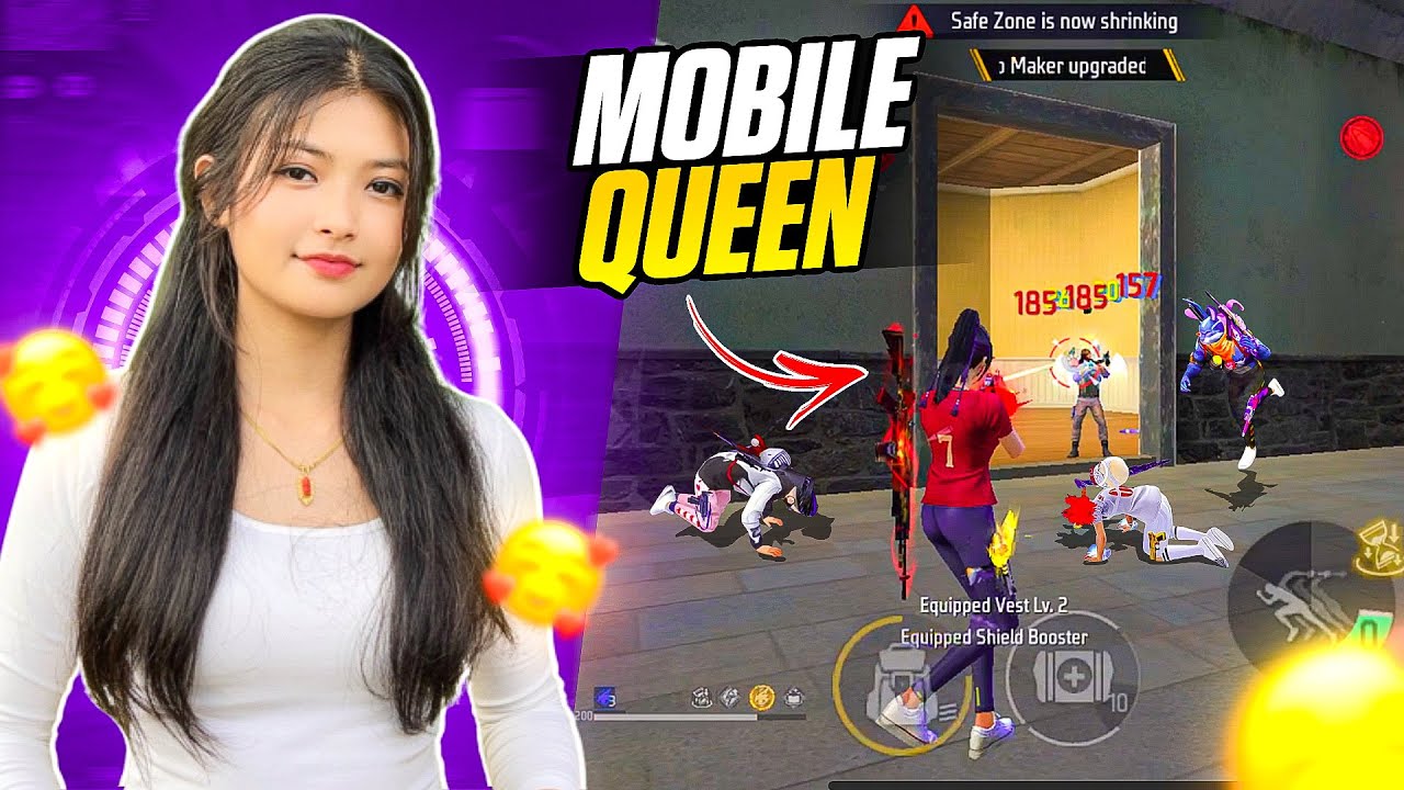 MOBILE QUEEN IS HERE 🔥 | DESTROYING ENEMIES 😱 Garena Free Fire