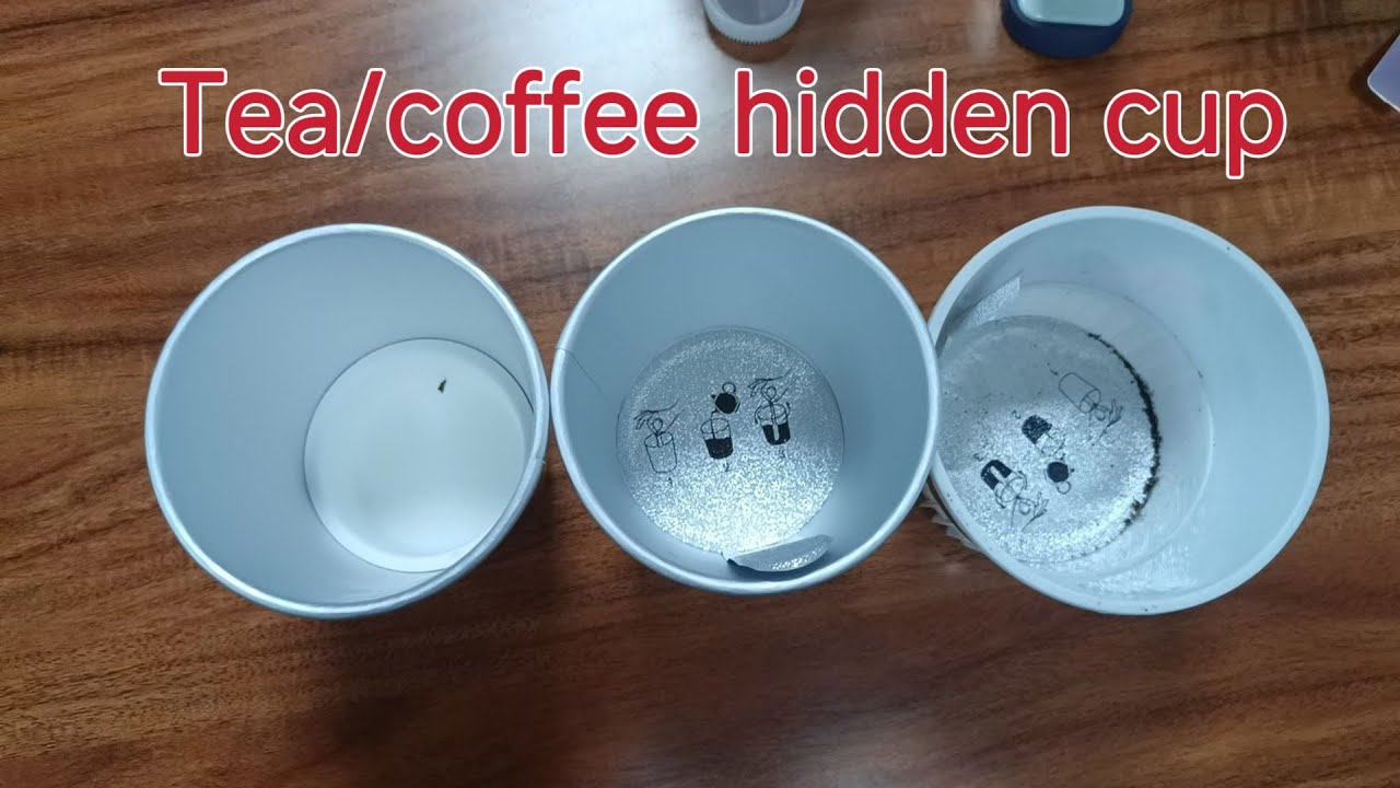 Tea cup filling machine, tea hidden cup machine with auto coffee filling for tea cup