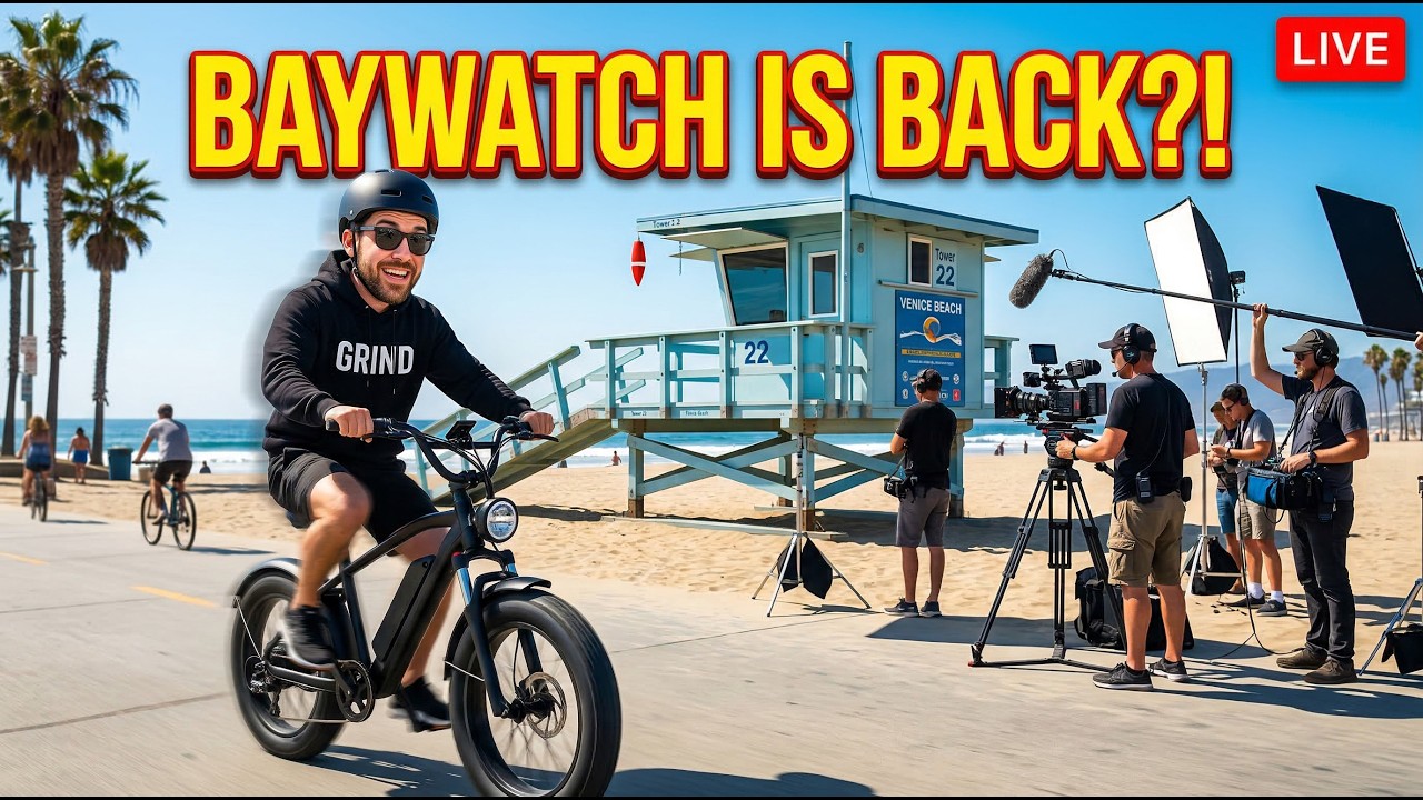 LIVE: Baywatch Reboot Filming at Venice Beach 🚨 Santa Monica to Venice Ride (3/20/26)
