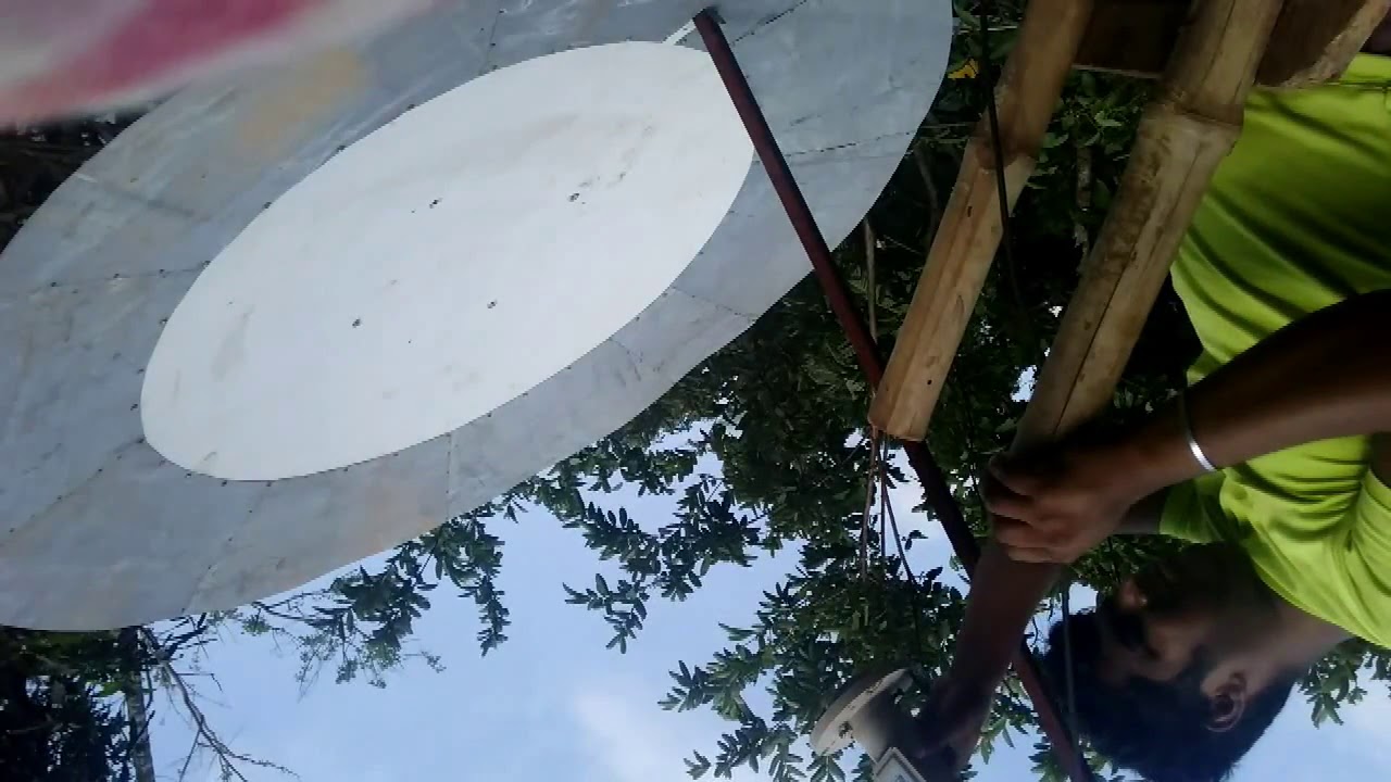 how to homemade c band dish antenna find focal point 23 5 2018