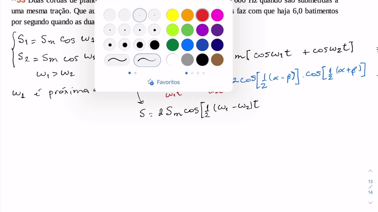 Capítulo 17 - Questão 53 - parte 1 - Física 2 Gravitação Ondas e Termodinâmica Halliday 10ª Edição