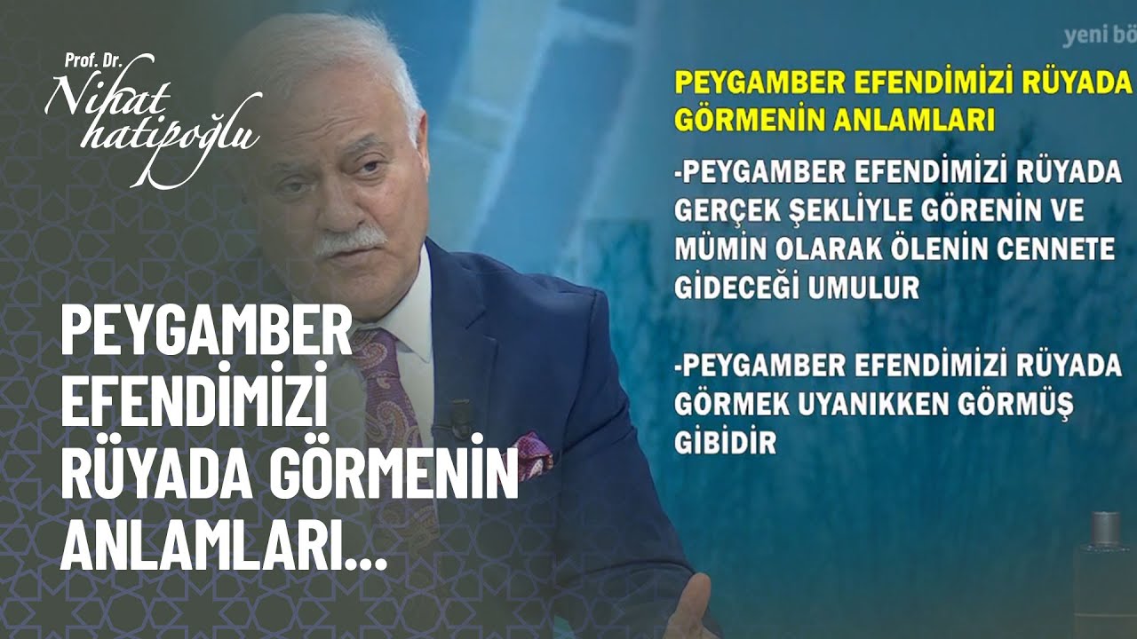 Peygamber efendimizi rüyada görmenin anlamları... - Nihat Hatipoğlu ile Kur'an ve Sünnet 307. Bölüm