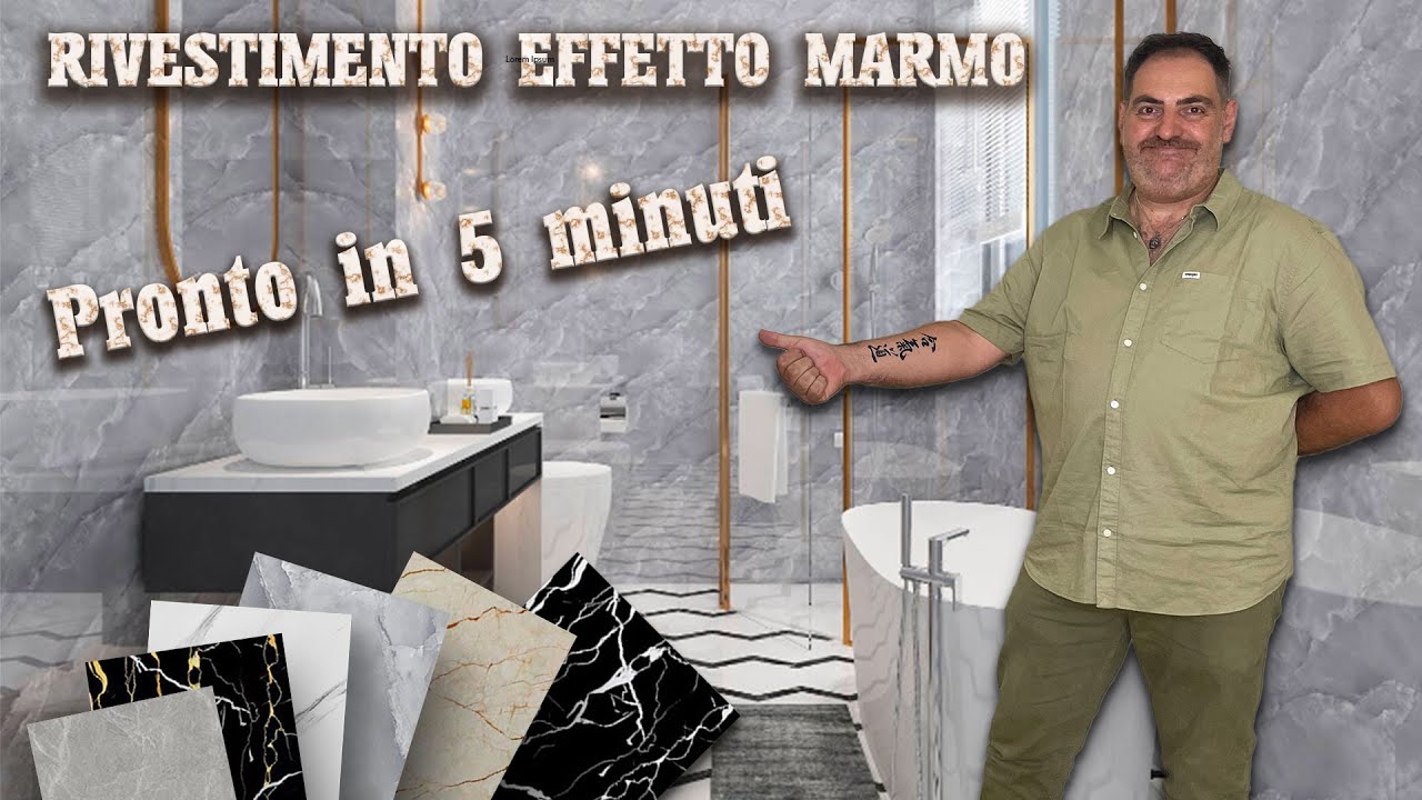 Effetto Marmo e Granito autoadesivo pronto in 5 minuti e quasi GRATIS!