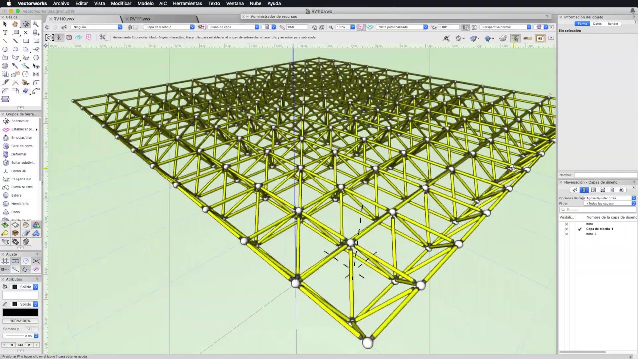 Creando una estereoestructura en #Vectorworks - RV110