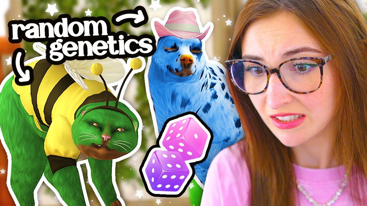 i made cats & dogs using *ONLY* random genetics in the sims 4