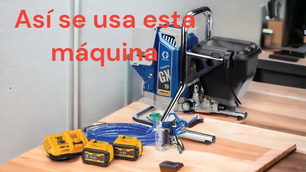 Como se usa la finishPro Gx 19 de Graco para gabinetes