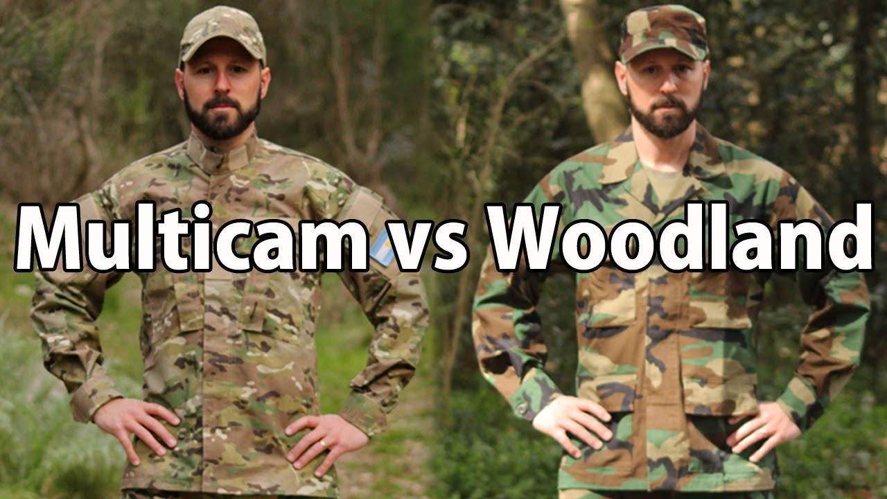 Multicam vs Woodland M81 - Camo Test