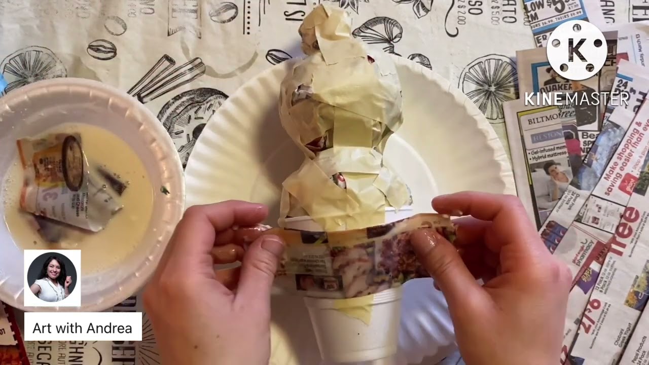 Paper Mache Ice  Cream Cones