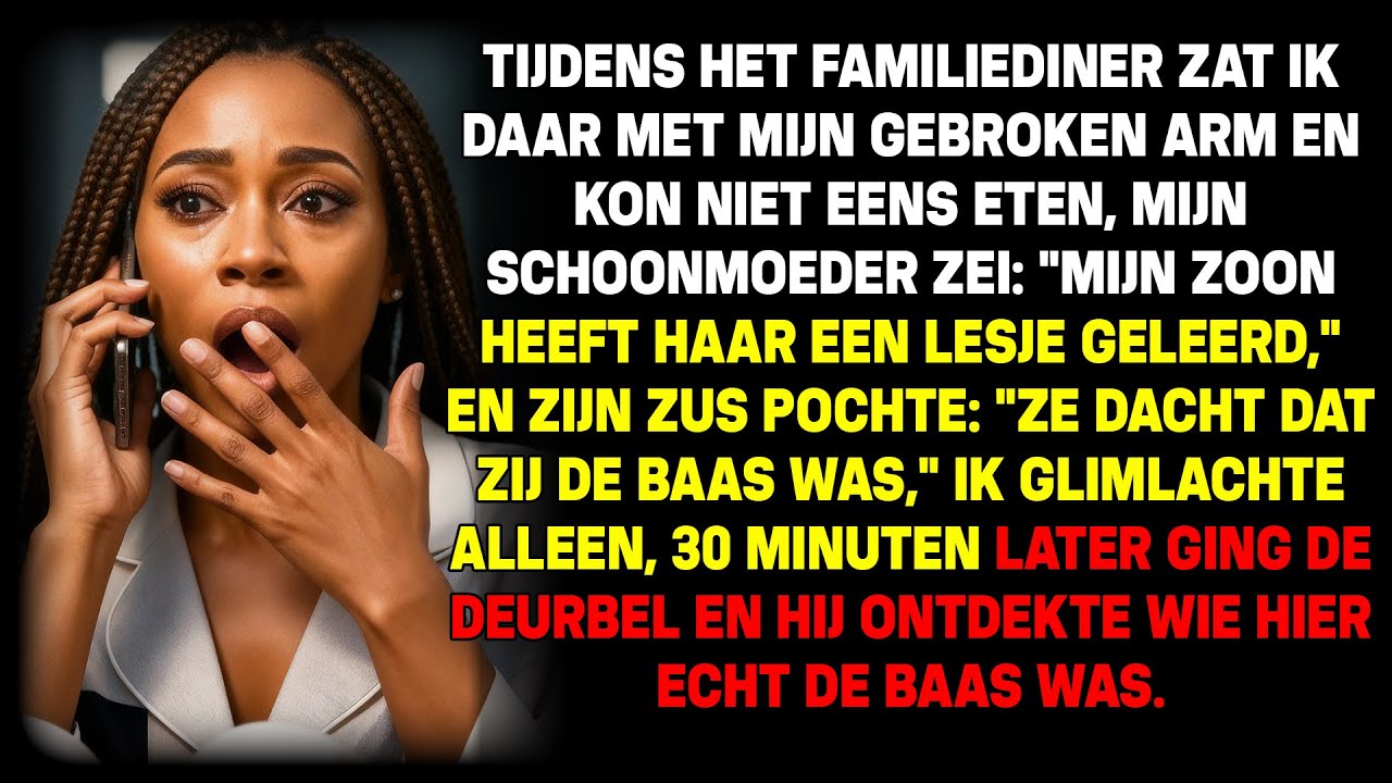Met gebroken arm kon ik amper eten; mijn schoonmoeder zei: "Mijn zoon heeft je een lesje geleerd!"