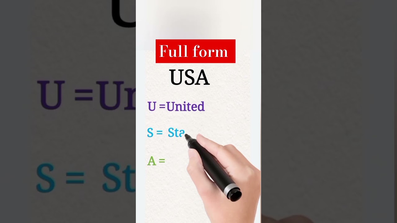 Full form of USA | USA full form | full form of usa | Full form of us | What is the full form of USA