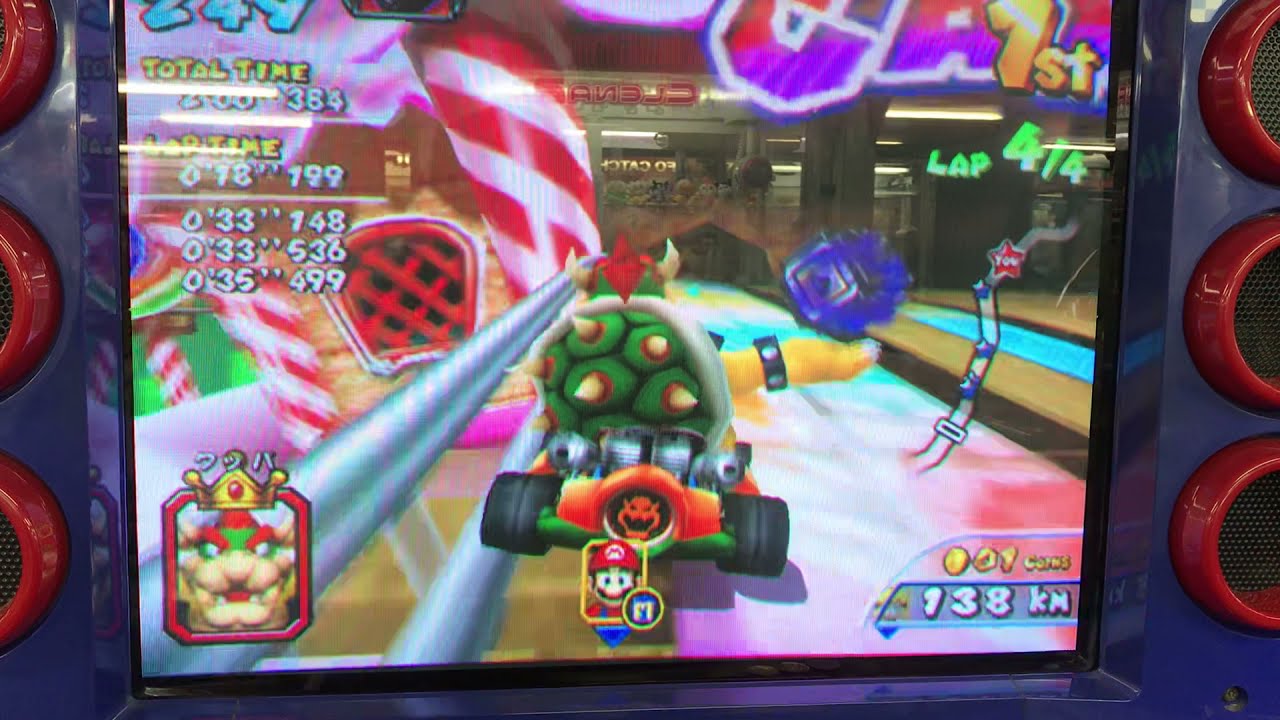 《マリオカートアーケードグランプリ２》遊園地のゲーセンで４連続プレイ‼︎
