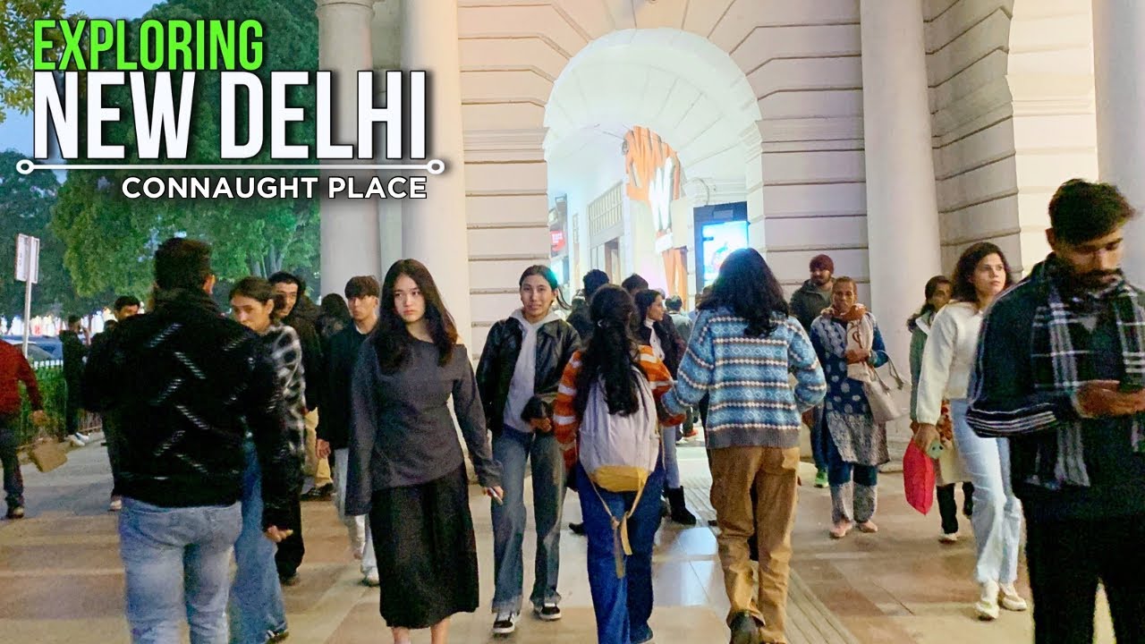 Walking in Delhi’s Iconic Connaught Place | India Walk Tour