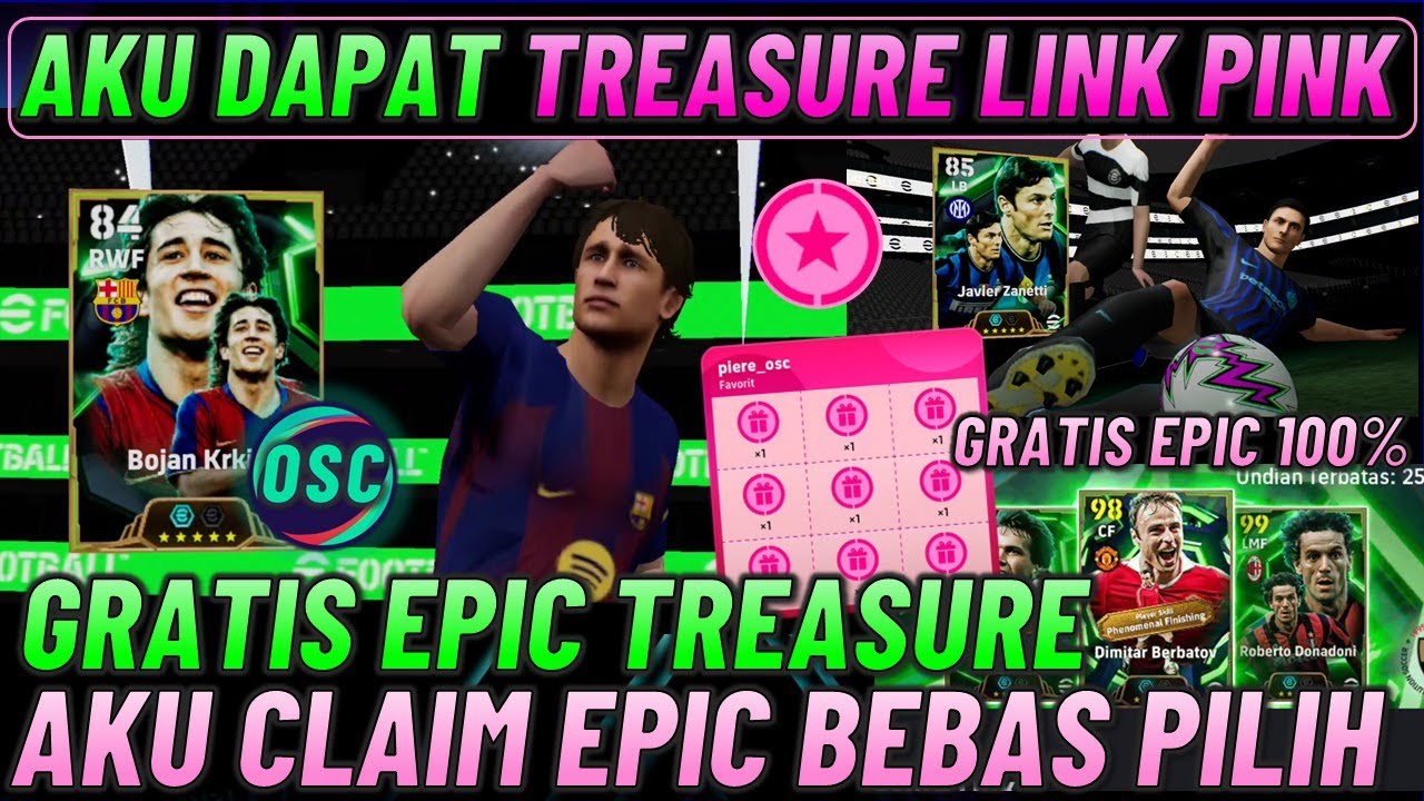 WOW TREASURE PINK GRATIS EPIC !! AKU KLAIM EPIC BEBAS PILIH & GRATIS EPIC TREASURE LINK.