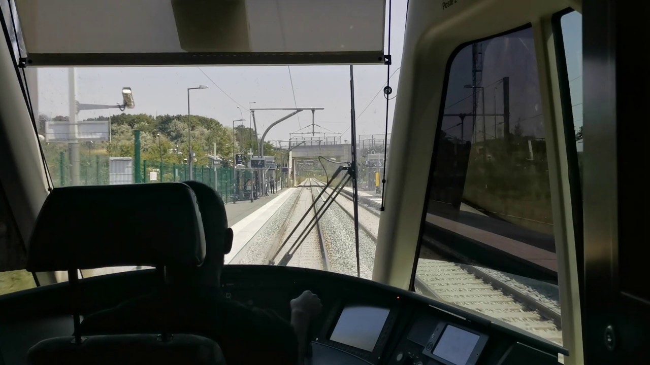 [Tram Cab Ride] Ligne 11 Express du tramway d'Île-de-France / Épinay-sur-Seine ➡ Le Bourget