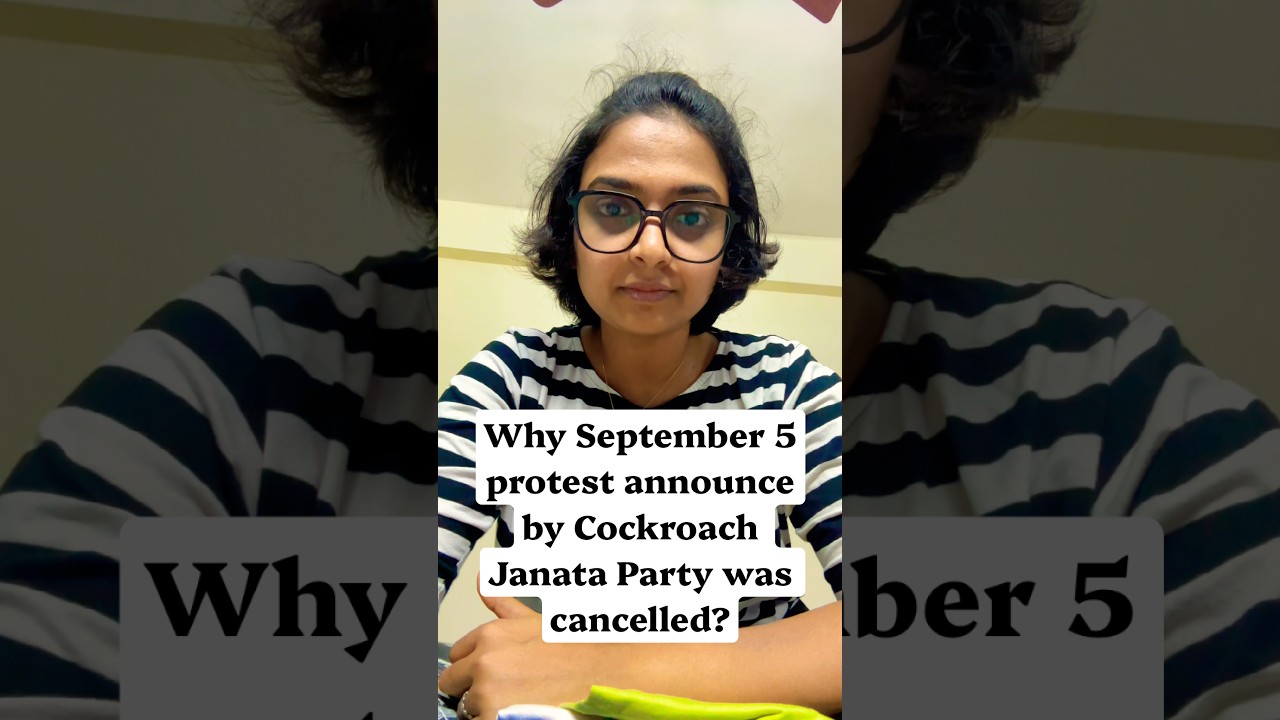 Why Sep 5 Protest announced by Cockroach Janata Party Was Cancelled?#cjp #cjpprotest #neet #neet2026